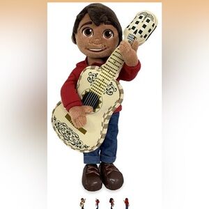 Disney Pixar Miguel Plush Doll from the COCO movie with Decorative White Guitar